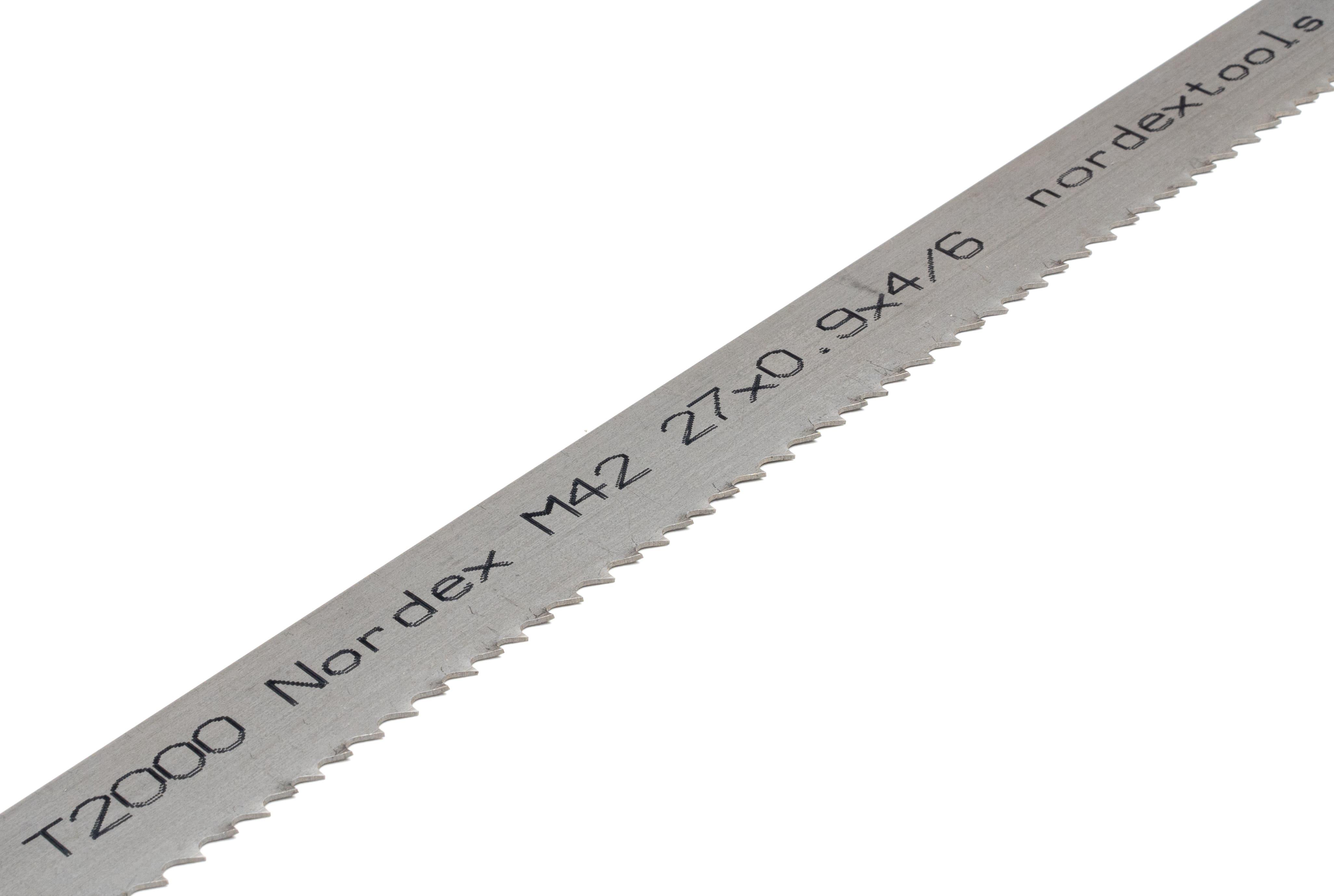 NORDEX T-2000 M-42 band saw (Tooth with a positive angle of inclination) $