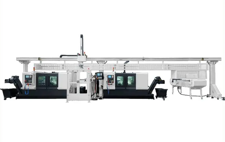 Central driven lathe For thin-walled pipes